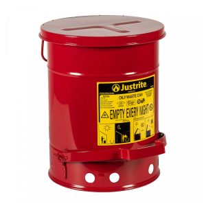 Poubelles pour déchets huileux