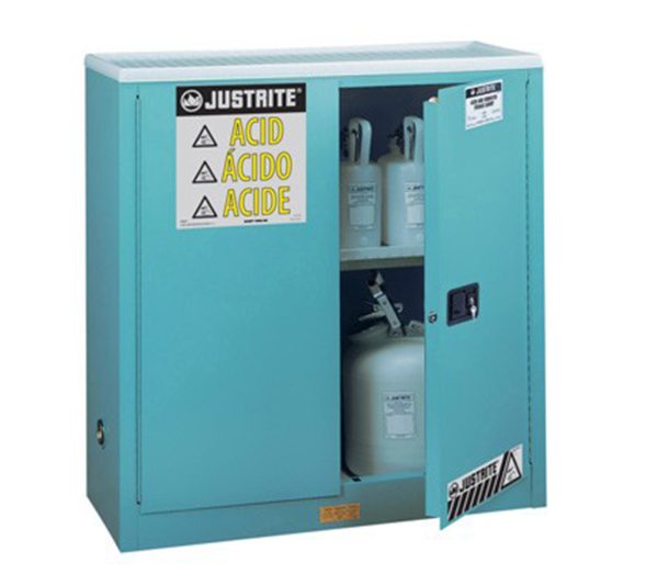 Cabinet for corrosives