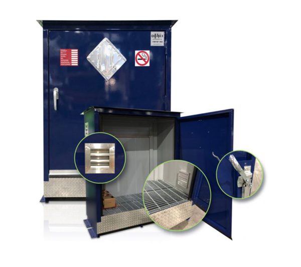 Outdoor storage lockers